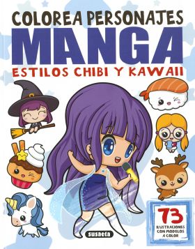 Colorea personajes manga estilos chibi y kawaii