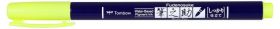 FUDENOSUKE - ROTULADOR BASE AGUA PUNTA DURA. AMARILLO NEÓN.