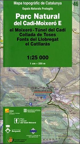 Mapa topogràfic de Catalunya 1:25 000. Espais Naturals Protegits 46 - Parc Natur