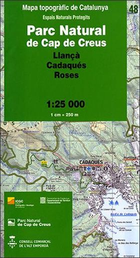 Mapa topogràfic de Catalunya 1:25 000. Espais Naturals Protegits 48 - Parc Natur