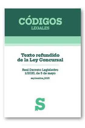 Texto refundido de la Ley Concursal. Real Decreto Legislativo 1/2020, de 5 de ma