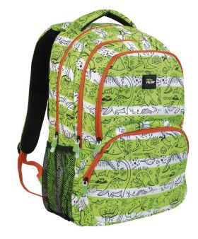 MOCHILA ESCOLAR 25L. MILLION YEARS AGO VERDE