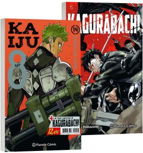 PACK ESPECIAL: KAIJUU8 14 + KAGURABACHI 01