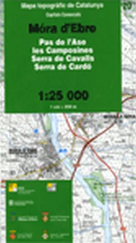 Mapa topogràfic de Catalunya 1:25 000. Capitals Comarcals 20 - Móra d'Ebre