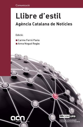 Llibre d'estil. Agència Catalana de Notícies