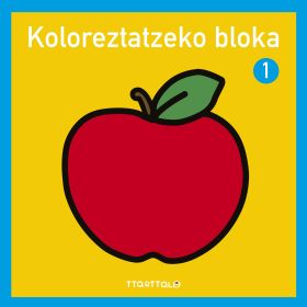 Koloreztatzeko bloka 1. Sagarra