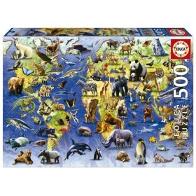 PUZZLE 500 ESPECIES PELIGRO EXTINCI EDUCA