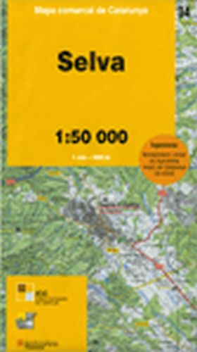 Mapa comarcal de Catalunya 1:50 000 - 34 - Selva (6a edició)