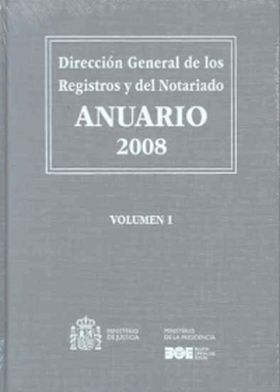 Anuario de la DG de los Registros y del Notariado 2008