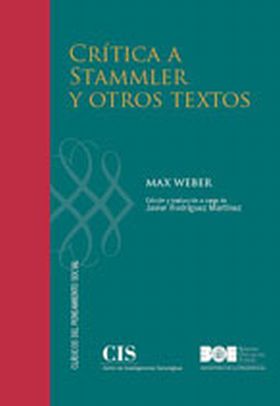 CRÍTICA A STAMMLER Y OTROS TEXTOS