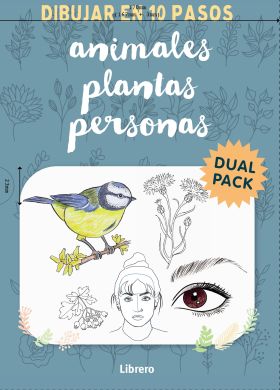 PACK APRENDE A DIBUJAR EN 10 PASOS PERSONAS Y ANIMALES Y PLANTAS