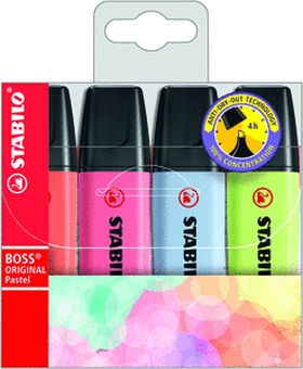 (4) ESTUCHE STABILO BOSS PASTEL