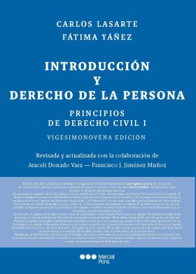 PRINCIPIOS DE DERECHO CIVIL. TOMO I. INTRODUCCIÓN Y DERECHO DE LA PERSONA