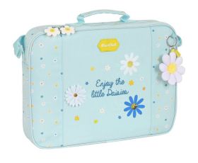 CARTERA EXTRAESCOLARES RECICLABLE BLACKFIT8 ""DAISIES""