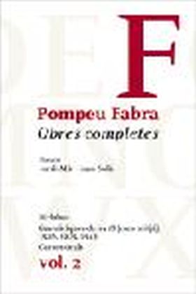 Obres completes de Pompeu Fabra, 2