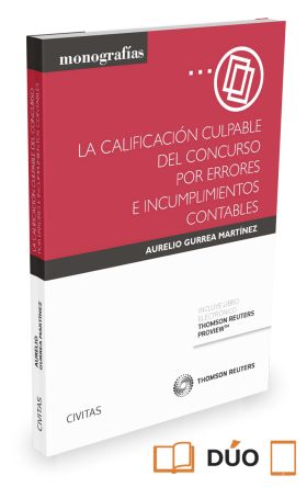 La calificación culpable del concurso por errores e incumplimientos contables (P