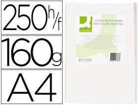 (250)  A4 160 G ULTRA WHITE COLOR PRINTING Q-CONNECT