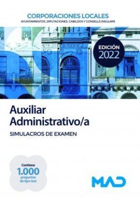 AUXILIAR ADMINISTRATIVO. SIMULACRO DE EXAMEN