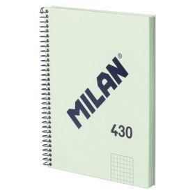 CUADERNO A5 VERDE 80H. ESPIRAL CUAD. 430