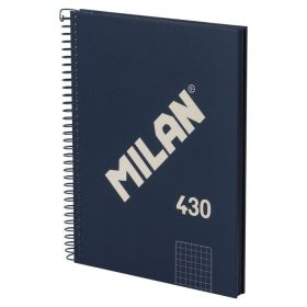 CUADERNO A5 AZUL 80H. ESPIRAL CUADR. 430