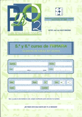 PRO 2. Cuaderno 5º y 6º de Educación Primaria