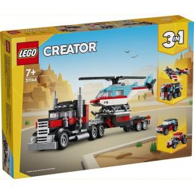 31146 CAMIÓN PLATAFORMA CON HELICÓPTERO LEGO