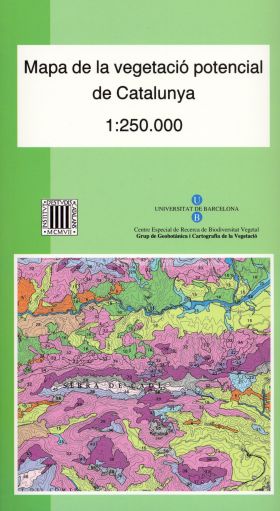 MAPA DE LA VEGETACIÓ POTENCIAL DE CATALUNUYA, E 1:250.000