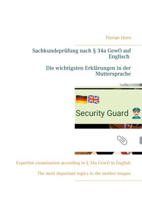 SACHKUNDEPRÜFUNG NACH § 34A GEWO AUF ENGLISCH - DIE WICHTIGSTEN ERKLÄRUNGEN IN D