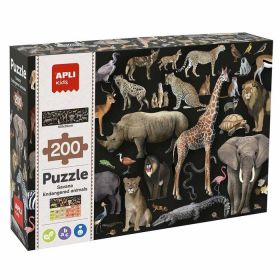 C.PUZZLE ANIMALES AMENAZADOS SABANA 200U APLI