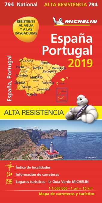 MAPA NATIONAL ESPAÑA - PORTUGAL "ALTA RESISTENCIA"