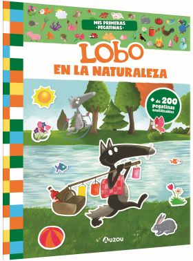 Mis primeras pegatinas - Lobo - En la naturaleza.