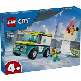 60403 AMBULANCIA DE EMERGENCIAS Y CHICO CON LEGO