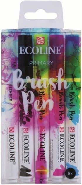 ECOLINE BRUSHPEN X5 PRIMARIO TALENS