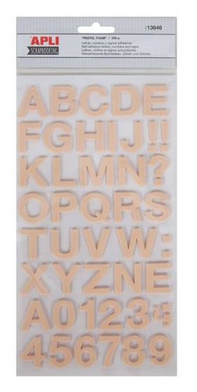 ABC STICKERS EVA MARRON