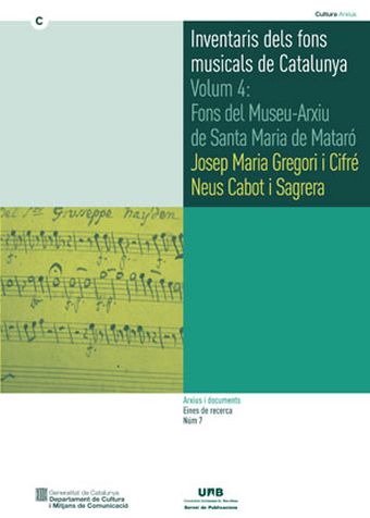 INVENTARIS DELS FONS MUSICALS DE CATALUNYA