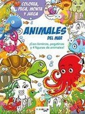 ANIMALES DEL MAR.COLOREA,PEGA,MONTA Y JUEGA