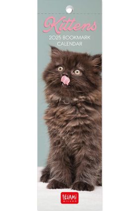 BOOKMARK CALENDARS - 2025 BOOKMARK CALENDAR - KITTENS - 5.5X18 - CATS LEGAMI