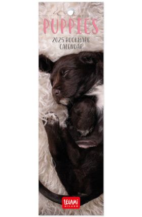 BOOKMARK CALENDARS - 2025 BOOKMARK CALENDAR - PUPPIES - 5.5X18 - DOGS LEGAMI
