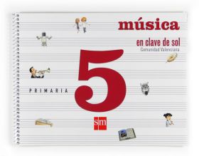 TABLET: MÚSICA, EN CLAVE DE SOL. 5 PRIMARIA. COMUNIDAD  VALENCIANA