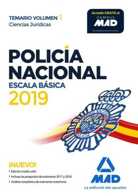 POLICIA NACIONAL ESCALA BASICA. TEMARIO VOLUMEN 1 