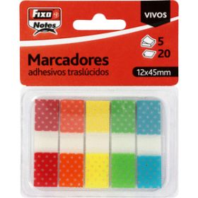 PACK POPUP 5 MARCADORES 20H 12X45MM VIVO GRAFOPLAS