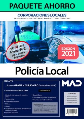 2021 PAQUETE AHORRO POLICIA LOCAL