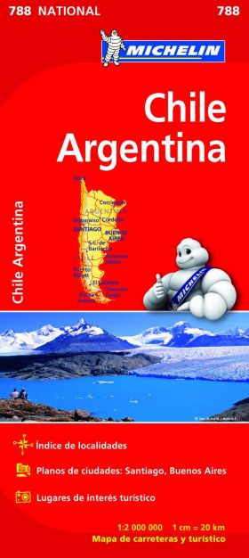 MAPA NATIONAL CHILE - ARGENTINA 788