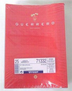 CUADERNO GRAPADO 4º/A5 2 RAYAS 2,5MM 30H GUERRERO CUARTILLA LIBRETA CUARTO