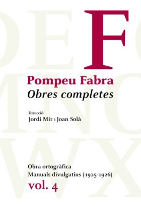 Obres completes de Pompeu Fabra, 4