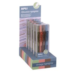 B.RETRACTABLE HIGHLIGTHER VINTAGE 4U APLI
