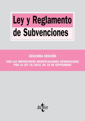 LEY Y REGLAMENTO DE SUBVENCIONES