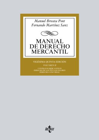 018 MANUAL DE DERECHO MERCANTIL TOMO 2