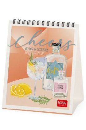 DESK CALENDAR - 2026 DESK CALENDAR - CHEERS -12X14,5 - FOOD & DRINK LEGAMI