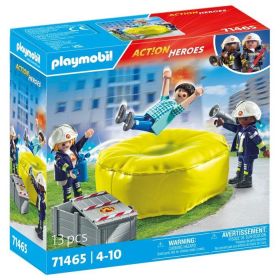 BOMBEROS CON COLCHONETA PLAYMOBIL